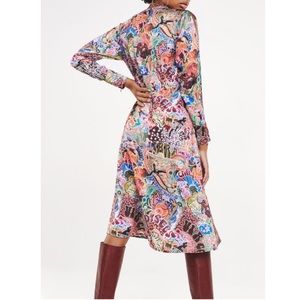 zendaya satin wrap dress